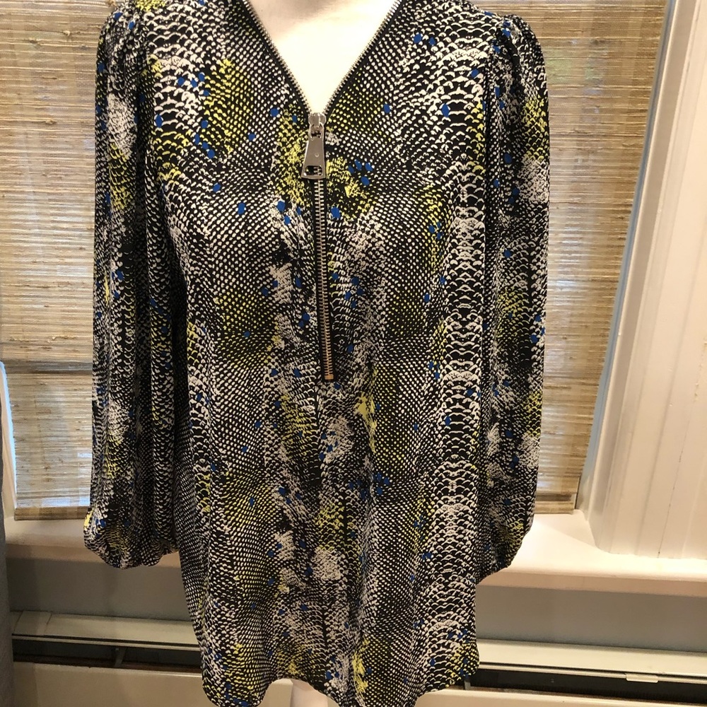 Women’s Zipper Detail Blouse L